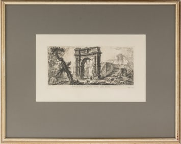 Giovanni Piranesi "Arco di Pola ..." Etching