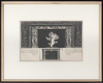 Giovanni Piranesi "Fireplace (Pl. 19)" Engraving
