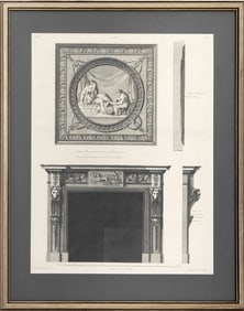 Robert Adam "Chimney Piece ..." Etching, 1778