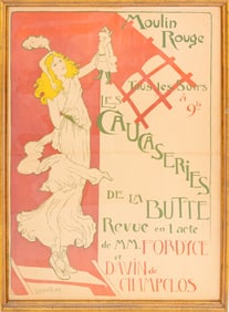 Lucien Faure "Moulin Rouge" Lithographic Poster