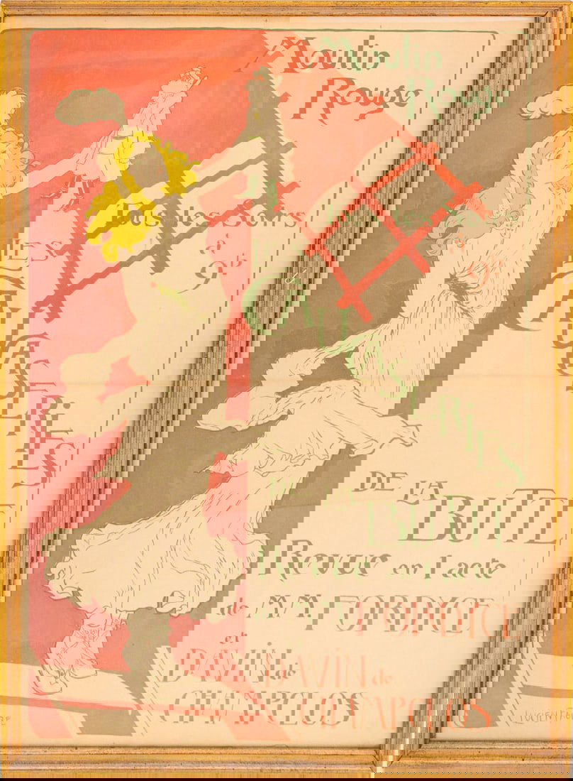 Lucien Faure "Moulin Rouge" Lithographic Poster (1 of 7)