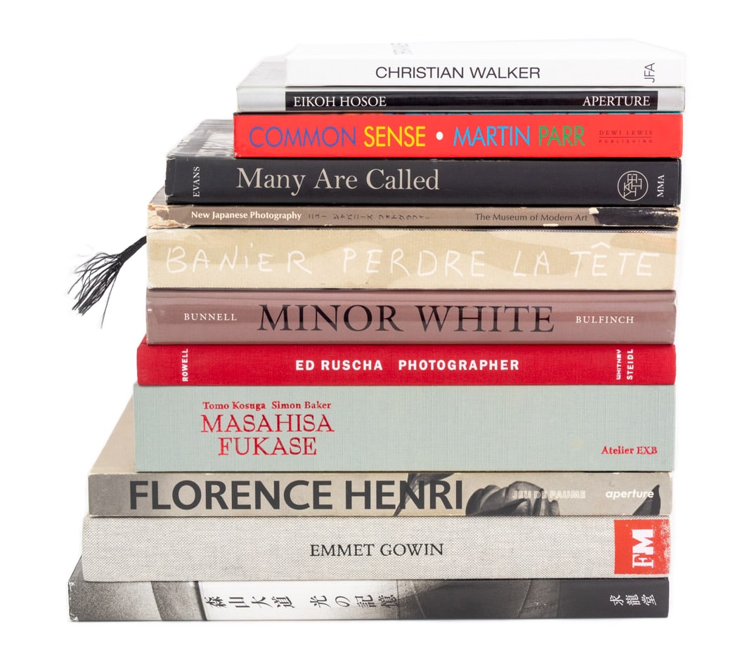 Photograph Series Books, 12: Collection of 12 Photograph Series Books, comprising: "Emmet Gowin", published by Aperture, "Common Sense", Parr, Martin, "Minor White: The Eye That Shapes", Bunnell, Peter C., "Florence Henri: Mirror