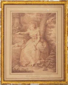 John Conde "Mrs. Fitzherbert" Engraving, 1792