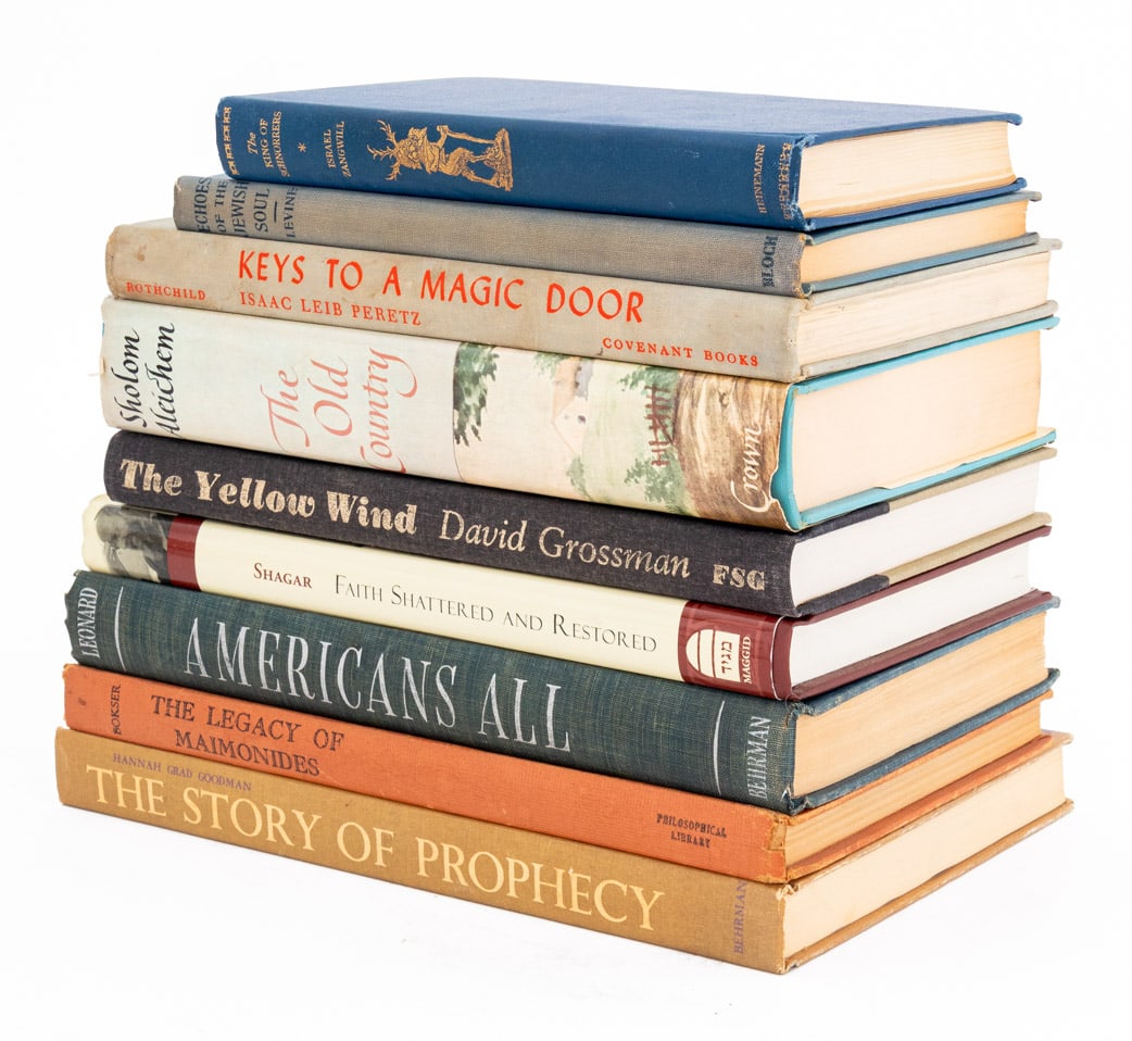 Jewish Literature and Biography Books, 9 (1 of 6)