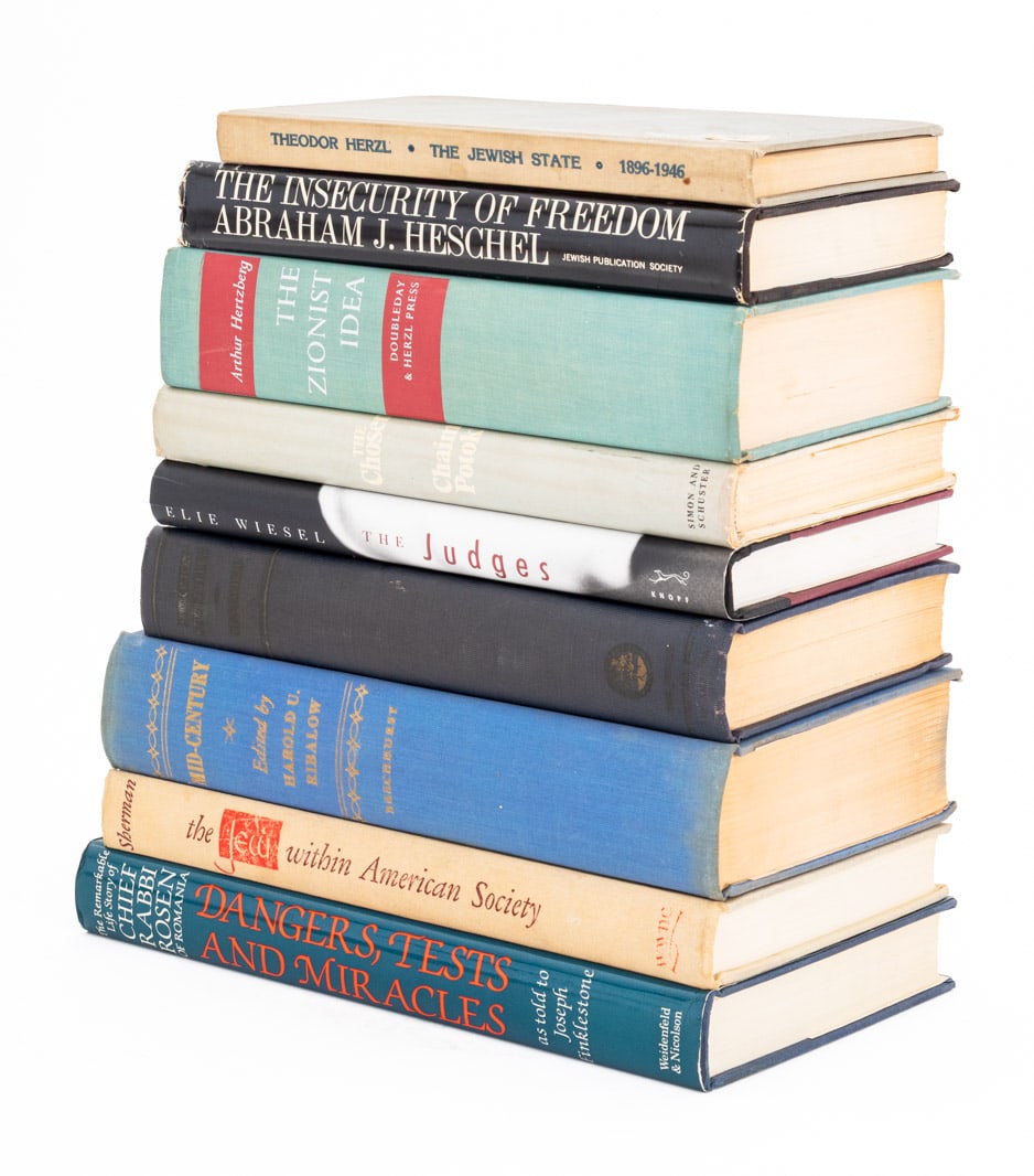 Elie Wiesel Signed, Etc Jewish Literature Books, 9 (1 of 5)