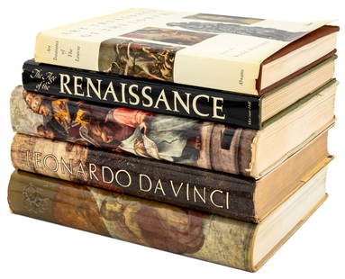 Books on Renaissance Artists, 5: Collection of Five Books on Renaissance Artists, comprising: "The Complete Work of Michelangelo", published by Reynal and Company, "Leonardo Da Vinci", published by Reynal and Company, "The Complete W