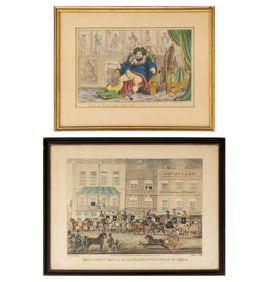 William Heath, Etc. Hand-Colored Engravings, 2