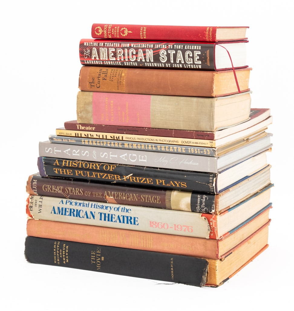 Books on Theater and Live Performances, 13: Collection of 13 Books on Theater and Live Performances, comprising: "The American Stage: Writing on Theater From Washington Irving to Tony Kushner", ed: Senelick, Laurence, "Famous Actors and Their H