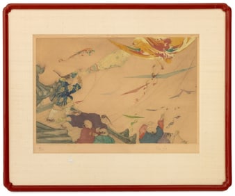 Elyse Lord "Kites" Etching