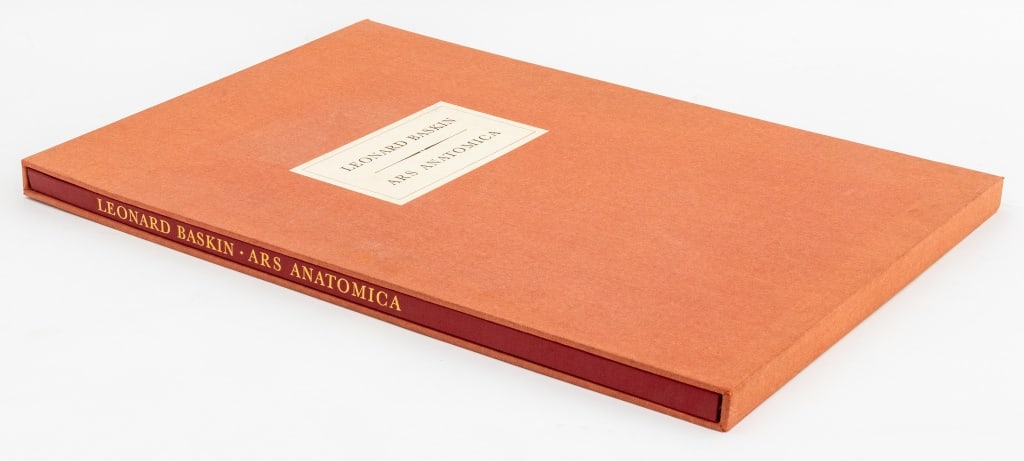 Leonard Baskin Signed "Ars Anatomica", 1972: Baskin, Leonard, "Ars Anatomica: A Medical Fantasia", New York: Medicina Rara, 1972, numbered edition 244/2500, signed in pencil by Leonard Baskin opposite the half-title page, including 13 plates fro