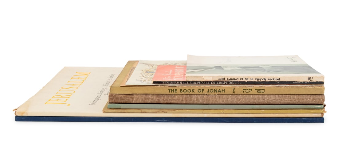 Signed, Etc. Jewish Art Books and Portfolios, 10: Collection of Ten Jewish Art Books and Portfolios, comprising: "Jacques Lipchitz at Eighty: Sculptures and Drawings 1911-1971", The Israel Museum, front cover signed by Lipschitz, "From the Jewish Mus