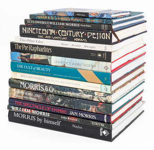 Books on 19th Century Artists & Art Movements, 14: Collection of 14 Books on 19th Century Artists and Art Movements, comprising: "V&A Pattern: William Morris", V&A Publishing, "Morris & Co: A Revolution in Decoration", Parry, Michael, "The Flowers of
