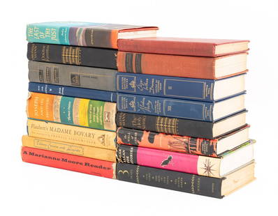 Poetry & Literature Books, 16: Group of Poetry and Fictional Literature Books, comprising: "Madame Bovary", Flaubert, Gustave, "Essays, Poems and Addresses", Emerson, Ralph Waldo, "Man for Himself", Fromm, Erich, "The Last of the J