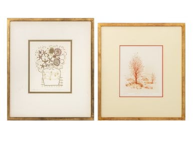 Kenji Ushiku Etchings, 2