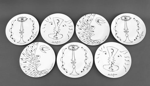 Jean Cocteau for Limoges Porcelain Plates, 7