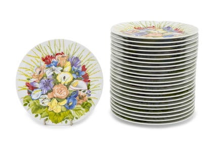 Emilio Bergamin x Taitu "I Fiori" Salad Plates, 24