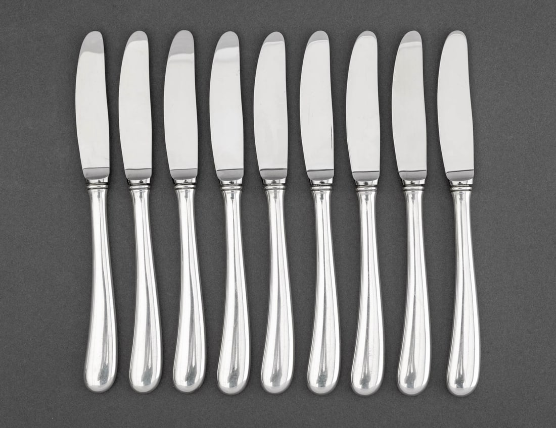 Georg Jensen Sterling Silver Dinner Knives, 9 (1 of 5)