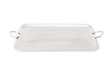 Christofle "Vertigo" Silver Plate Serving Tray
