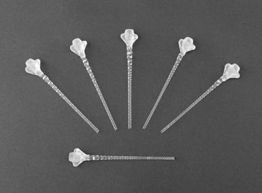 Lalique "Roxane" Champagne Swizzle Sticks, 6