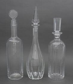Baccarat Crystal Decanters, 3