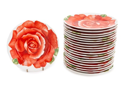 Emilio Bergamin for Taitu "Romantica" Plates, 21