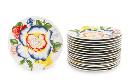 Emilio Bergamin for Taitu "Romantica" Plates, 16