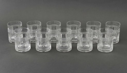 Ralph Lauren "Glen Plaid" Crystal Glasses, 11