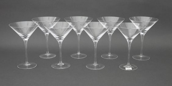 Ralph Lauren Clear Glass Martini Glasses, 8