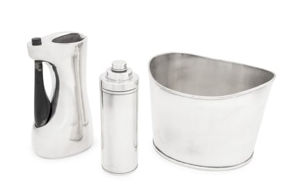 Ralph Lauren Silver Plate Barware, 3 Pcs.
