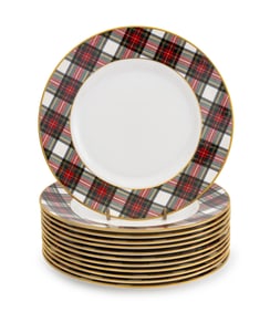 Ralph Lauren "Skyler" Porcelain Salad Plates, 12