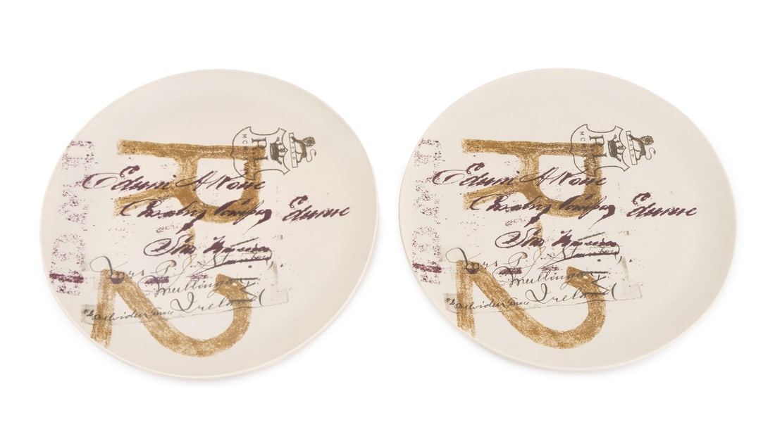 Ralph Lauren Polo Logo Ceramic Platters, Pair (1 of 8)