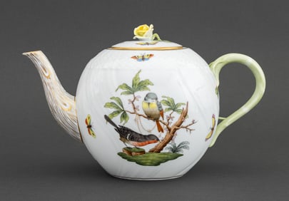 Herend "Rothschild Bird" Porcelain Teapot