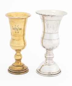 Judaica Silver Kiddush Cups, 2