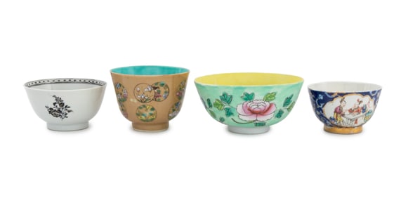 Chinese Porcelain Tea Bowls, 4