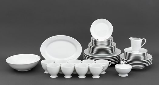Chloe Paris "Fleuron" White Porcelain Service