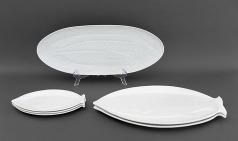 Dansk Ceramic Fish Platters, 6