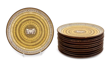 After the Antique Greek Attic Geometric Plates, 12
