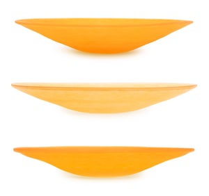 Murano Mottled Frosted Glass Bowls, 3