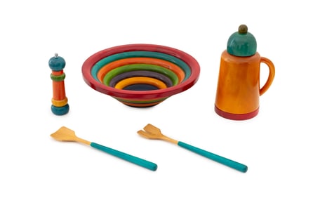 Manzoni Pietro, Etc. Postmodern Tableware, 5 Pcs.