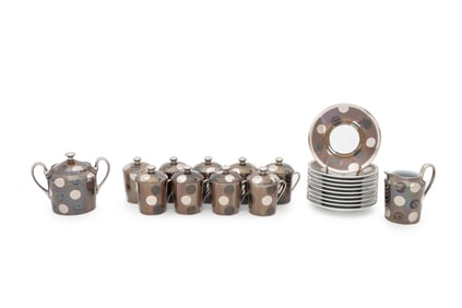Sophie Villepigue Porcelain Demitasse Set, 21