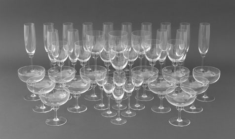 Rosenthal "Asymmetria" Crystal Stemware, 42 Pcs.