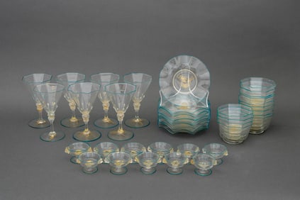 Murano Glass Assembled Service, 43 Pcs.