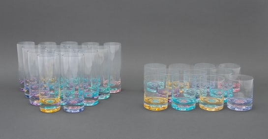 Postmodern Flower Motif Art Glasses, 25