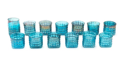 Robert Coleman Iridescent Blue Glasses, 13.