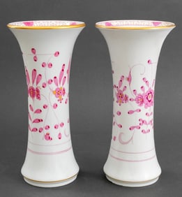 Meissen "Indian Flower" Porcelain Vases, Pair