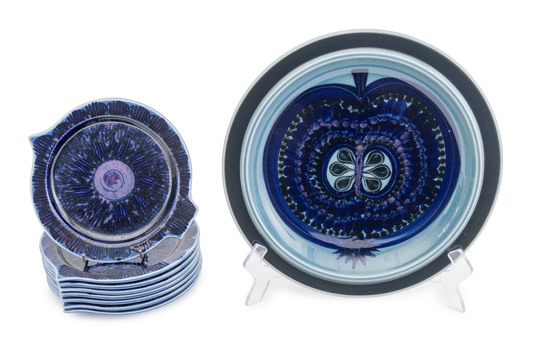 Arabia Finland Fish & "Fructus" Ceramic Plates, 9 (1 of 13)