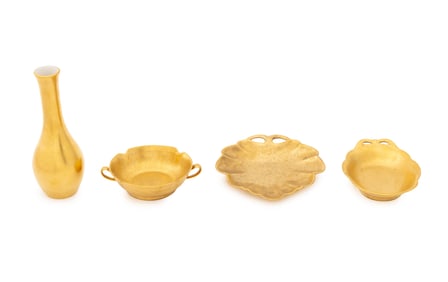 Pickard Gilt Encrusted Porcelain Tableware, 4 Pcs.