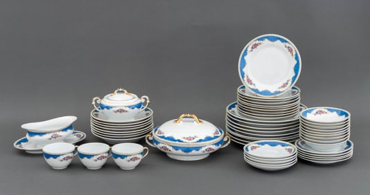 Bohemian Porcelain Dinner Service, 52 Pcs.