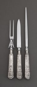 Reed and Barton Silver Plate Carving Set, 3