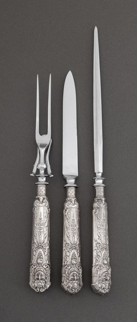 Reed and Barton Silver Plate Carving Set, 3 (1 of 5)